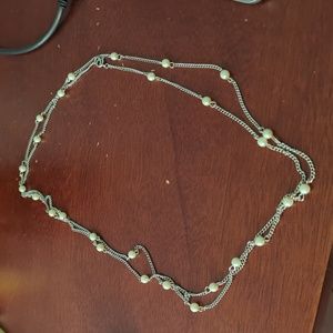 Vintage silver and pearl necklace